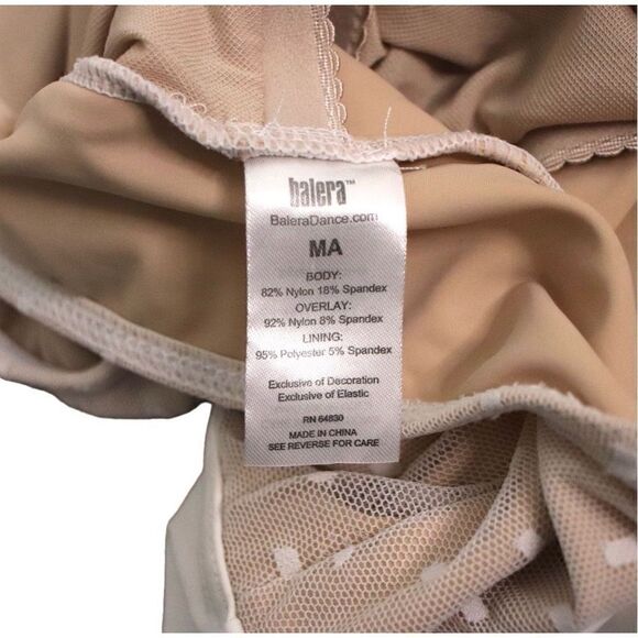 Balera Dance Performance White Point D'Esprit Bodice Leotard MT10549 Adult Mediu - Picture 10 of 10